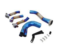 BBWUQIU Tubo Scarico Centrale Moto Compatibile con Yamaha per MT09 per FZ09 per XSR900 per Tracer 9 GT 2020-2023 Scarico Motociclette Sistemi Marmitte Collegamento Centrale per Escape