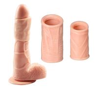 BBXSD Adulti Dǐldồ Erồtismồ Manicotto Di Prolunga Maschio in Silicone Di Resistenza Kit Ortesi in Due Pezzi per Uomo Ṥvilûppâtorè Mán&Icá Del Pè&Nè Po&Mpâ Ingrânðimènto Âllûngâmènto  Vûoto Ûomo Pè&Ni