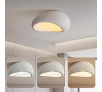 bbyekctc Lampade a soffitto soggiorno, Lampade da Soffitto moderne dimmerabili, lampada da soffitto camera da letto in Resina Nido di Uccello, Art lampada a soffitto Wabi-sabi Creativo di ovale(45cm)