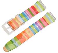 BBZ 16MM Cinturino in Silicone Compatibile con Swatch Watch Strap