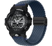 BBZ 16MM Cinturino sportivo in nylon tinto magnetico con rilascio rapido, compatibile con CASIO G-SHOCK G5600/GA-200/GA-100/GA-110/GA-120/GA2100