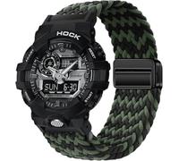 BBZ 16MM Cinturino sportivo in nylon tinto magnetico con rilascio rapido, compatibile con CASIO G-SHOCK G5600/GA-200/GA-100/GA-110/GA-120/GA2100