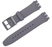 BBZ 19MM Cinturino in Silicone Compatibile con Swatch Watch Strap