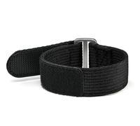 BBZ 20mm 22mm Pinstripe Polyester Velcro Nylon Watch Strap Compatibile con Replacement Men Women 20mm 22mm