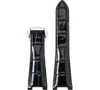 BBZ 25MM Folding Buckle Pelle Watch Strap Compatible con Omega Constellation Series Men Concave Interface Pelle WatchCinturino