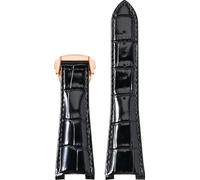 BBZ 25MM Folding Buckle Pelle Watch Strap Compatible con Omega Constellation Series Men Concave Interface Pelle WatchCinturino