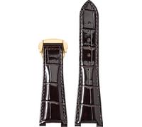 BBZ 25MM Folding Buckle Pelle Watch Strap Compatible con Omega Constellation Series Men Concave Interface Pelle WatchCinturino