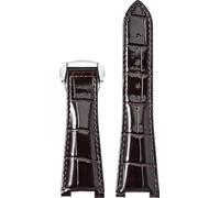 BBZ 25MM Folding Buckle Pelle Watch Strap Compatible con Omega Constellation Series Men Concave Interface Pelle WatchCinturino