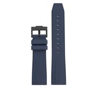 BBZ Cinturini in gomma (non silicone), Cinturini di ricambio per gli uomini, Compatibile con Swatch X Blancpain Watches, Stainless Steel Buckle, Choice of Width 22mm