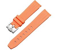 BBZ Cinturino in morbida gomma Nuovo cinturino in silicone compatibile con Omega X Swatch Moon Watches Men Women 20mm Curved End Rubber Wrist Band