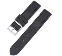 BBZ Cinturino in Morbida Gomma Nuovo Cinturino in Silicone Compatibile con Omega X Swatch Moon Watches Men Women 20mm Curved End Rubber Wrist Band