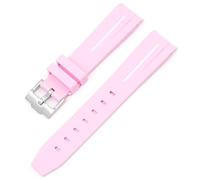 BBZ Cinturino in morbida gomma Nuovo cinturino in silicone compatibile con Omega X Swatch Moon Watches Men Women 20mm Curved End Rubber Wrist Band