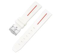 BBZ Cinturino in morbida gomma Nuovo cinturino in silicone compatibile con Omega X Swatch Moon Watches Men Women 20mm Curved End Rubber Wrist Band