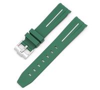 BBZ Cinturino in morbida gomma Nuovo cinturino in silicone compatibile con Omega X Swatch Moon Watches Men Women 20mm Curved End Rubber Wrist Band