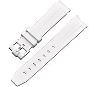 BBZ Cinturino in morbida gomma Nuovo cinturino in silicone compatibile con Omega X Swatch Moon Watches Men Women 20mm Curved End Rubber Wrist Band