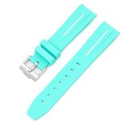 BBZ Cinturino in morbida gomma Nuovo cinturino in silicone compatibile con Omega X Swatch Moon Watches Men Women 20mm Curved End Rubber Wrist Band