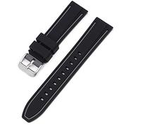 BBZ cinturino silicone 20mm Compatibile con Omega X Swatch Moon Watches Men Women,Vivoactive 3, Forerunner 245/645, Vivomove HR, Galaxy Watch