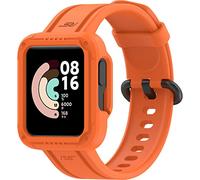 BBZ Compatibile con Redmi Watch 2 Lite/MI Watch Lite 2/MI Watch lite Cinturino,Cinturino di ricambio per impieghi gravosi con custodia protettiva per paraurti