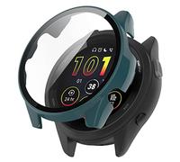 BBZ Forerunner 165 Cover,9H Hardness 360 °All-round Protective Custodia a copertura completa con pellicola protettiva Compatibile con Garmin Forerunner 165 Music