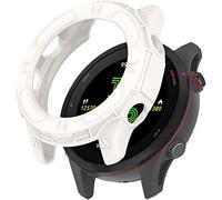 BBZ Forerunner 955 Custodia,Pellicola Protettiva in Vetro + Cornice in plastica Rigida, Protezione Completa Compatibile con Garmin Forerunner 955