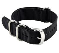 BBZ Nylon Watch Cinturini, Multicolor Watch Bands Replacement per Men Women 20mm 22mm 24mm Premium Ballistic with Military Heavy Duty 3 Rings Silver Stainless Steel Buckle