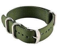 BBZ Nylon Watch Cinturini, Multicolor Watch Bands Replacement per Men Women 20mm 22mm 24mm Premium Ballistic with Military Heavy Duty 3 Rings Silver Stainless Steel Buckle