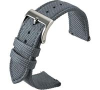 BBZ Nylon Watch Cinturini, Multicolor Watch Bands Replacement per Men Women 20mm 22mm Premium Ballistic with Military Heavy Duty Silver Stainless Steel Buckle