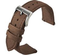 BBZ Nylon Watch Cinturini, Multicolor Watch Bands Replacement per Men Women 20mm 22mm Premium Ballistic with Military Heavy Duty Silver Stainless Steel Buckle