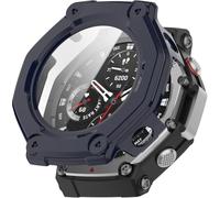 BBZ PC + Screen Tempered Film,Anti-Scratch All-Inclusive Watch Custodia Compatibile con Amazfit T-Rex3