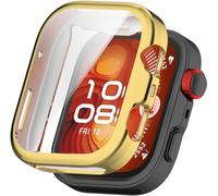 BBZ per fit 4 Custodia,Screen Protector Film TPU Plated Protective Case Cover Armor Shell Compatibile con Huawei Watch Fit4