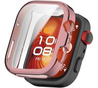 BBZ per fit 4 Pro Custodia,Screen Protector Film TPU Plated Protective Case Cover Armor Shell Compatibile con Huawei Watch Fit4 Pro