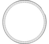 BBZ Single-row drilling and hollow-out PC + metal watch Custodia Compatibile con honor watch GS5