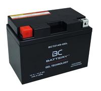 BC BATTERY Batteria Avviamento Moto al GEL 12V 11,2Ah BCTZ14S-GEL Moto&Scooter, esente da manutenzione sigillata precaricata simile a YTZ14S