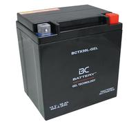 BC BATTERY Batteria Avviamento Moto al GEL 12V 30Ah BCTX30L-GEL Moto&Scooter, esente da manutenzione sigillata precaricata simile a YIX30L-BS