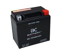 BC BATTERY Batteria Moto al GEL 12V 4Ah BCTX5L-GEL moto&scooter, esente da manutenzione sigillata precaricata simile a YTX5L-BS