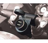 BC P12USBD PRESA ACCENDISIGARI CON SUPPORTO UNIVERSALE PER MANUBRI + USB DOPPIA