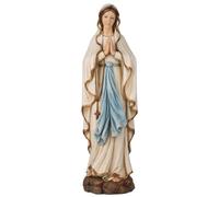 BC BUILDCLASSIC Buildclassic - Statua cattolica di Nostra Signora di Lourdes, statuetta della Beata Vergine Maria, regalo religioso per l'arredamento della casa, altezza 37 cm, scultura rinascimentale