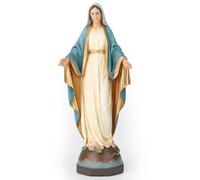 BC Catholic Our Lady of Grace Statue, Santa Madre Vergine Maria Figura, Religioso Gfit of Home Decor, 17,8 cm H, dipinta a mano da Buildclassic (elegante)