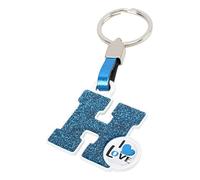 BC CORONA Portachiavi Lettera H Blu