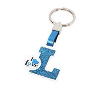 BC CORONA Portachiavi Lettera L Blu