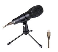 BC Master Microfono USB Dinamico Cardioide Metallico Registrazione Professionale con Treppiede per PC Mac Studio Gaming Canto Youtube Windows - Nero (DM35U)