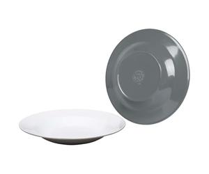 BC Plato hondo mela. 2-t. gris 4pcs