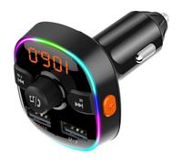 BC52L CARICABATTERIE 12W CON FM TRASMITTER BLUETOOTH BLACK PER SMARTPHON 7966D2A