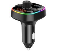 Bc52l Caricabatterie 12w Con Fm Trasmitter Bluetooth Per Apple Iphone Se (2020)