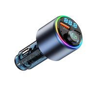BC89 Car Charger 48W Fast Charging Adapter Bluetooth-Compatible MP3 Player FM Transmitter with Ambie