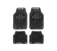 Bccorona ALF10131 Tappeto in Gomma, Nero, Set di 4