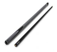 BCE Accura - Stecca da Biliardo/Snooker con Custodia Morbida, 2 Pezzi, Colore: Grigio Carbonio