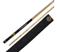 BCE Christophe Lambert - Stecca da Biliardo Inglese con Custodia, Colore: Nero/Legno Naturale, Lunghezza 145 cm