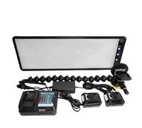 Bceer Lampada A 6 LED per Ammaccature Auto Luce PDR con Due Batterie da 3000 mAh E Un Dock di Ricarica Rapida Scheda di Linea A 3 Strisce Strumento per La Riparazione delle Ammaccature(Color:60X20cm)