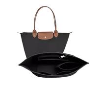 BCENG Organizer per borse Longchamp, in feltro, organizer per borse Longchamp, organizer per borse a mano, organizer per Longchamp, Multi Pocket Felt Handbag Organizer for Insert (M)